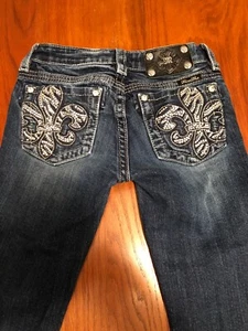 Girls Miss Me Western Blue Jeans(Capri) LowRise Fit Size 12X15” JK5375P5 - Picture 1 of 12