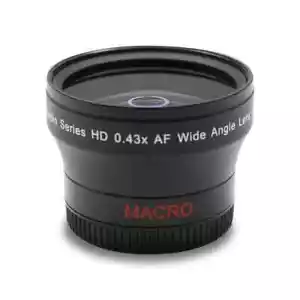 ULTIMAXX 55mm 0.43x Professional Wide Angle Lens w/ Macro for Canon Nikon Sony - Picture 1 of 2