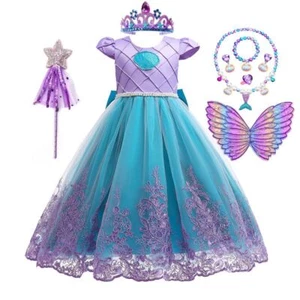 Children Princess Dress Cosplay Costume Colorful Holiday Birthday Party Clothes - Picture 1 of 19