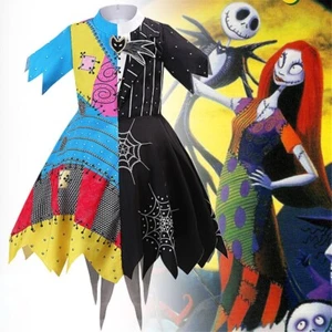 Nightmare Before Christmas Sally Kleider Kostüm Karneval Fasching für Mädchen」 - Imagen 1 de 17
