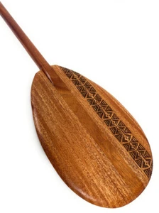 Koa Paddel 36 Zoll Lenkmann mit geätztem Tribal #2 | #KOAM036TR02 - Bild 1 von 1