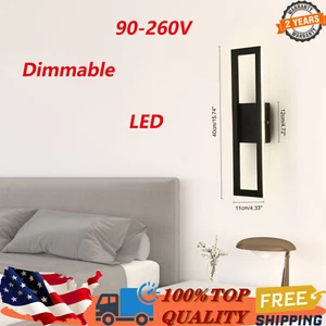 Indoor LED Cube Modern Wall Light Bedroom Living Room Wall Sconce Lamp Dimmable - Picture 1 of 14