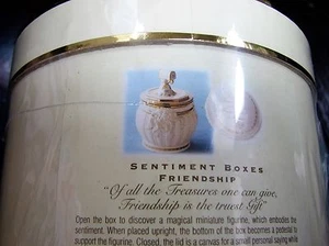 Lenox China Treasures Sentiment Box "Friendship" Trinket Box - Picture 1 of 6