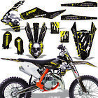 Dirt Bike Graphic Sticker Kit MX Decal Wrap For KTM 85 SX 18-20 SIKSPAK YELLOW