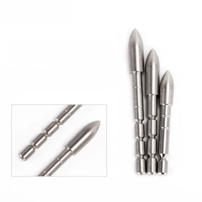 4.2mm Insert Arrow Feild Points Archery Stainless Steel Arrowheads 80-120 Grain - Image 1 of 4