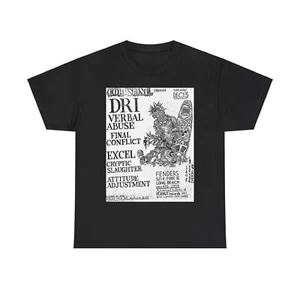 DRI Vintage Punk Rock Flyer Unisex Heavy Cotton Tee - Picture 1 of 25