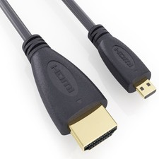 2M / 6.5FT Tesco HUDL, HUDL 2 Micro HDMI to Standard HDMI TV Video Cable Lead
