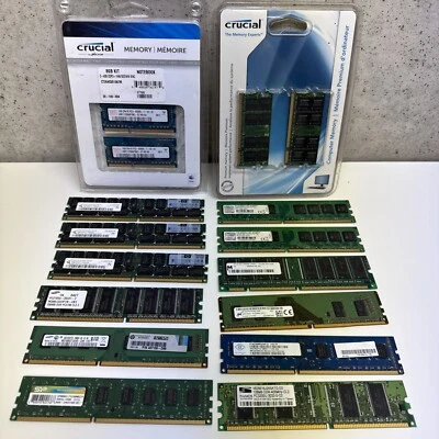Old Computer Ram Memory Lot *Untested* 4gb 8gb 128mb 256mb Multiple Brands/sets - Image 1 of 4