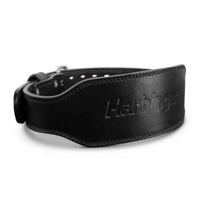 Harbinger Pro 7mm Leather Weight Lifting Belt - Black - Picture 1 of 14