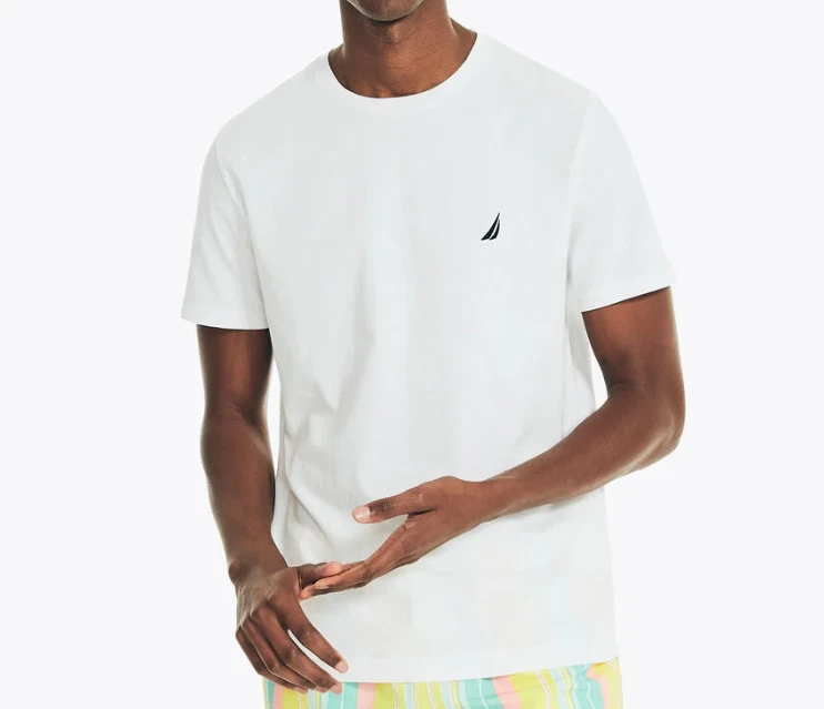 NWT Nautica Men's Short Sleeve Tee Solid Crew Neck T-Shirt XS S M L XL XXL 3XL - Image 1 of 1