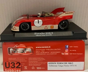 SLOT CAR NSR 0359SW PORSCHE 908/3 #1 TARGA FLORIO 1973 TOBLERONE - Picture 1 of 8