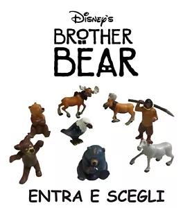 DISNEY PICTURES KODA FRATELLO ORSO BROTHER BEAR FIGURE IN GOMMA 4/6,5 CM - Imagen 1 de 10