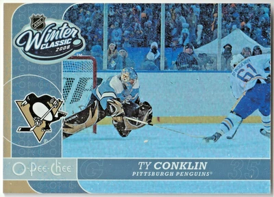 2008-09 O-Pee-Chee "Winter Classic" Insert SP # WC-7 Ty Conklin! - Image 1 of 2