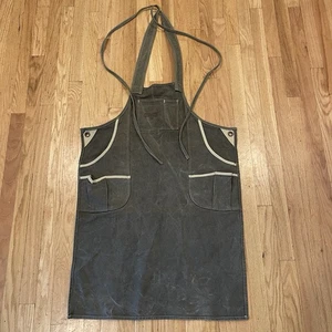Duluth Trading Co Canvas Work Apron One Size Green See Pics For Measurements - Picture 1 of 4