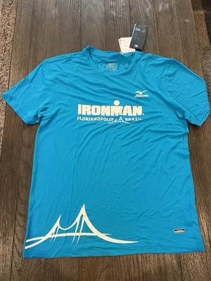 Mens Florianopolis Brazil Ironman 70.3 Triathlon Finisher Shirt Medium - Image 1 of 2
