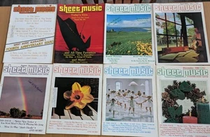 Eight 1981 Issues Of Sheet Music Magazine, Includes Christmas Issue Great Songs - Picture 1 of 9
