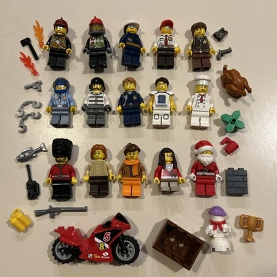 Lote de minifiguras Lego City AA - 15 personas con accesorios Foto 1 de 4