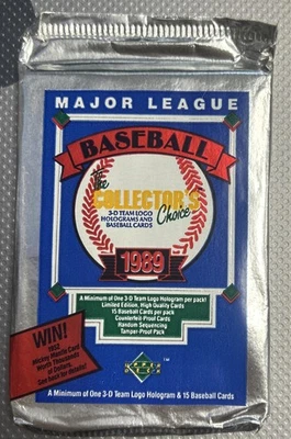 Paquete de láminas de béisbol Upper Deck 1989 sellado Foto 1 de 2