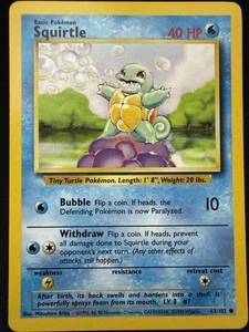 Juego base regular Squirtle 063/102 - Imagen 1 de 2