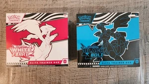 Pokemon TCG Black Bolt White Flare Elite Trainer Box ETB 2x - Picture 1 of 6