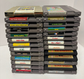 Nintendo Nes Original OEM Authentic *Pick Your Game* SPORTS, Racing, WWF, Golf