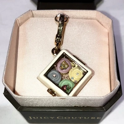 Juicy Couture Y2K Preppy Pink 4 Cupcakes Box Opens Charm NIB Great Gift Idea! - Image 1 of 4