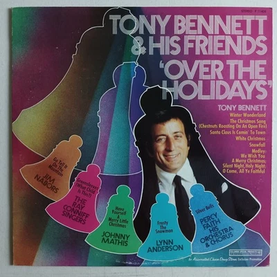 Tony Bennett & His Friends Over The Holidays Christmas LP Record Album & Sleeve Foto 1 de 4
