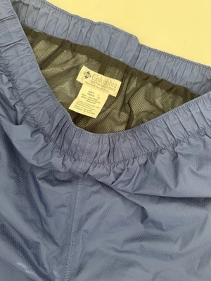 Columbia Sportswear Nylon Lined Pant Men’s L RM8030 Rain Blue Pockets Mesh - Image 1 of 4