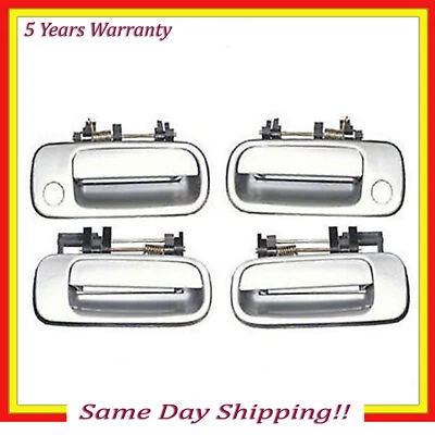 Outside Outer Door Handle For 1992-1996 Toyota Camry Silver 176 Front & Rear - Image 1 of 4