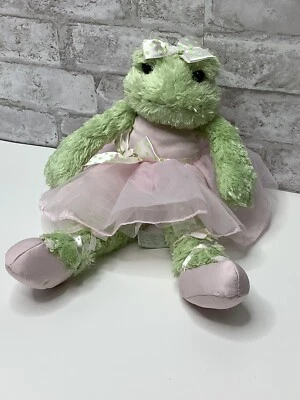Peluche Bearington Baby Collection Bailarina Rana 15" Lovey Green Foto 1 de 4