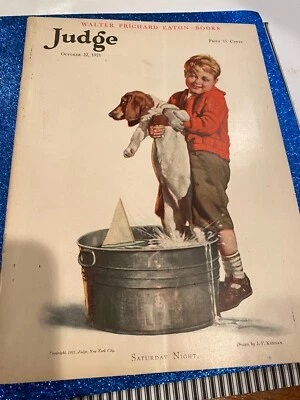 Judge magazine  Oct 22, 1921 J.F. Kernan cover - Image 1 of 4