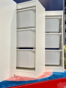 1 x Ikea TROFAST Storage with boxes, Light Pine, White, 792.285.71 - New IN BOX - Picture 1 of 1