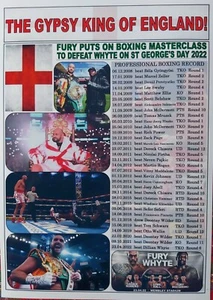 Tyson Fury beats Dillian Whyte - Campeón del Mundo Fury - 2022 - impresión de recuerdo - Imagen 1 de 1