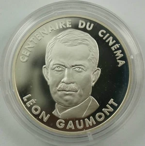 FRANCE 100 Francs 1995 Silver Proof Leon Gaumont - Picture 1 of 4