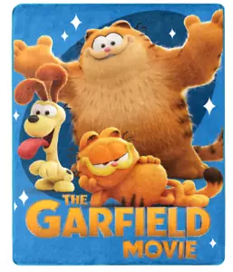 Garfield Throw Blanket Silk Touch, 40"x 50" The Movie Crew - Picture 1 of 1