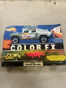 NEW HOT WHEELS COLOR FX MILITARY MACHINES HUMMER BIG BERTHA D28 - Picture 1 of 2