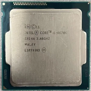 Intel Core i5 4670K LGA 1150 Haswell quad-core 3.4GHz CPU processor - Picture 1 of 1