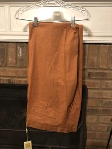 Trust Pleated Linen Blend Casual Pants Copper Size 34 W 32 L Men’s Menswear NWT - Picture 1 of 3