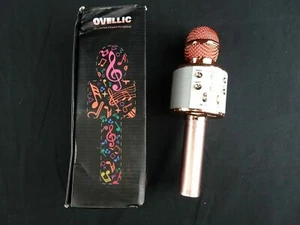OVELLIC Wireless Bluetooth Karaoke Microphone - Rose Gold - Picture 1 of 7
