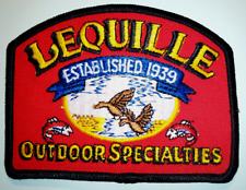 Vintage LEQUILLE Outdoor Specialties Hunting & Fishing Nova Scotia Patch Crest