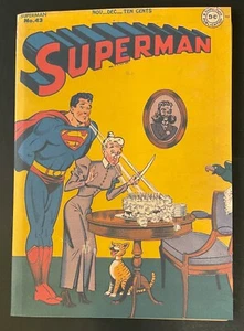 SUPERMAN #43 Nov 1946 LUTHER story COVERLESS w/ copied cover READER - Picture 1 of 12