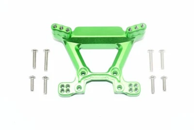 Torre de amortiguador frontal de aluminio verde GPM para Traxxas Rustler 4x4 VXL y XL-5 Foto 1 de 2