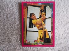 Mighty Morphin Power Rangers S2 1994 "ROPE CLIMB" #74 Trading Card PINK