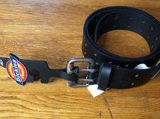 Dickies Men's Double Prong Belt Black Waist 40