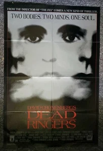 Póster de 1 hoja de terror de Jeremy Irons Geneviève Bujold Cronenberg 1988 Dead Ringers - Imagen 1 de 1