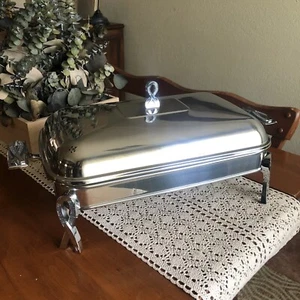 Edelstahl Speisenwärmer Chafing Dish, Backofen-/Mikrogeeignet, Bandmotiv - Bild 1 von 10