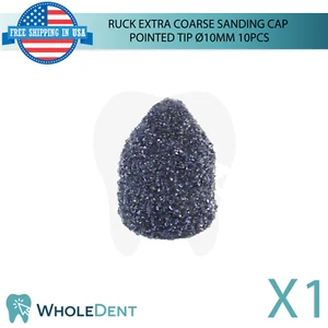 Ruck Extra Coarse Sanding Cap Pointed Tip Ø10mm 10pcs Filing Dry Smoothing - Picture 1 of 4