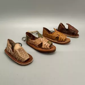 Handmade Leather Shoe Keychains Recuerdo de Sahuayo Michigan - Picture 1 of 6