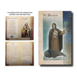 Saint Brendan Biography Card 80 x 135mm Folded, Gold Foiled - Bild 1 von 1