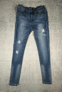 Joe's Jeans Youth Size 16 Skinny Low Rise Distressed Dark Wash 25x29 - Picture 1 of 12